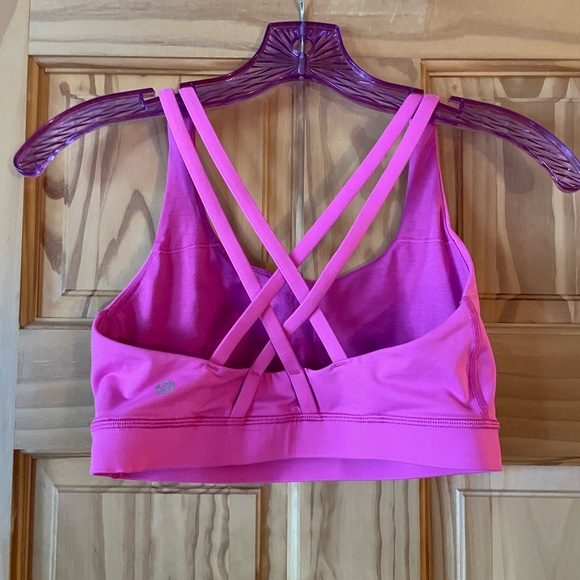 Lululemon Athletica Hot Pink Strappy Sports Bra - Picture 2 of 4